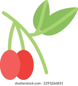 ilustración de jamun Vector en un fondo transparente. Símbolos de calidad superior. Iconos vectoriales de color de línea para el concepto y el diseño gráfico. 
