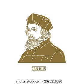 Jan Hus (1369-1415) was a Czech theologian, Catholic priest, philosopher, master, dean, and rector of the Charles University in Prague who became a church reformer, an inspirer of Hussitism