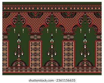 Janamaz prayer carpet vector mat design