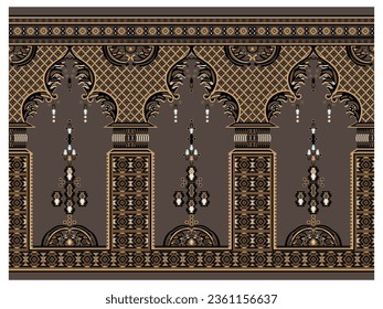 Janamaz prayer carpet vector mat design
