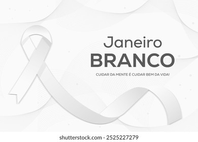 janeiro branco Hintergrund Illustration Design im Farbverlauf-Stil