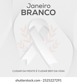 janeiro branco-Illustration im Farbverlauf-Design