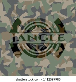 Jangle on camo pattern. Vector Illustration. Detailed.