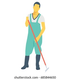 
Janitor Color Vector Icon
