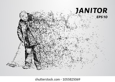 The janitor of the particles. The cleaner consists of small circles and dots