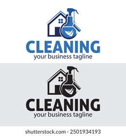Janitorial commercial pressure wash and cleaning service logo unique new vector eps for your company