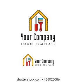 janitors and facility management company logo template