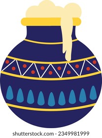 Janmashtami butter pot vector image or clipart