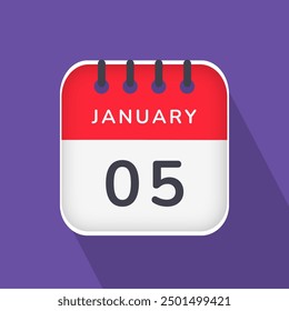 January 05 - Daily Calendar Icon