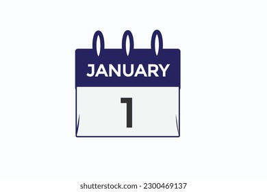 january 1 calendar date reminder,calendar  1 january date template  
