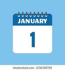 januar 1 kalender symbol Vektorseite Monat design