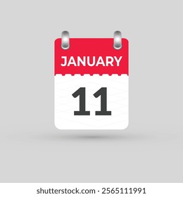 January 11 calendar Date, Month icon