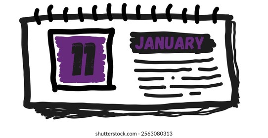 January 11th: Daily Planner, Schedule, and Notes