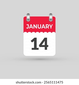 January 14 calendar Date, Month icon