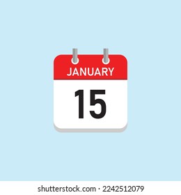 January 15 Concept Design. Vector Illustration.