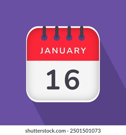 January 16 - Daily Calendar Icon