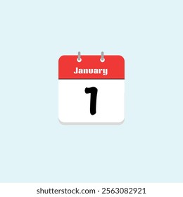 January 1st: New Beginnings Calendar Icon