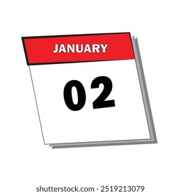 Januar 2 Kalander Vektor Design