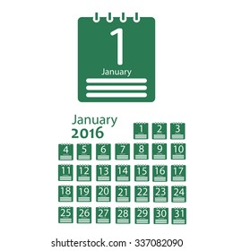 January 2016 Calendar
