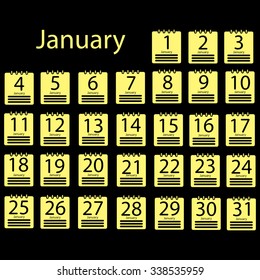 January 2016 Calendar