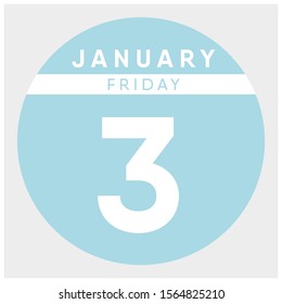 January 2020 Calendar. Light Blue
