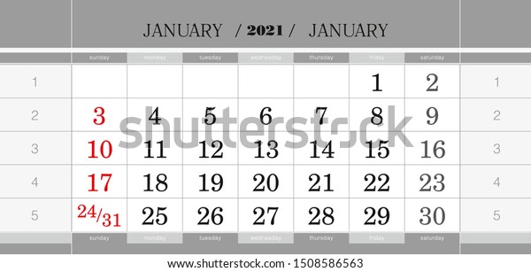 january 2021 calendar blocks January 2021 Quarterly Calendar Block Wall Stock Vector Royalty Free 1508586563 january 2021 calendar blocks
