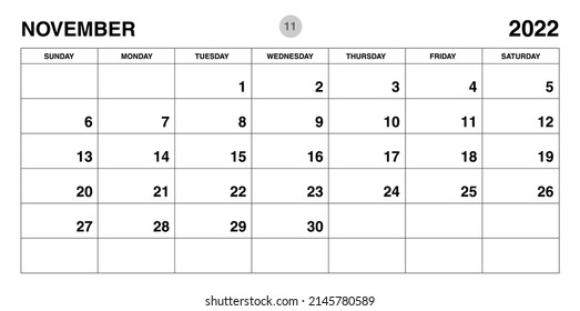 January 2022 year planner template, calendar 2022 template, monthly and yearly planners. organizer diary. week start Sunday, corporate planner template, Desk calendar 2022, Horizontal layout, vector