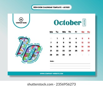 January 2024 calendar. Plan template. Office business planning. Creative trendy design, minimalist style