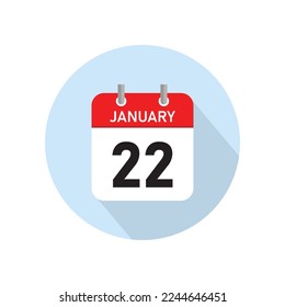 January 22 Concept Design. Vector Illustration.