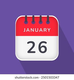 January 26 - Daily Calendar Icon