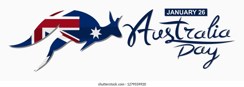 January 26, Happy Australia Day Vector Illustration. Suitable for greeting card, poster and banner