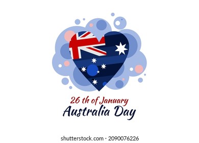 January 26, Happy Australia Day Vector Illustration. Suitable for greeting card, poster and banner. 