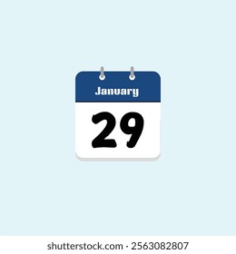 January 29th: Date on a Calendar