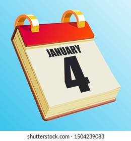 January 4 on Red Calendar