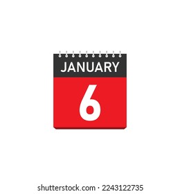 January 6 Concept Design. Vector Illustration.