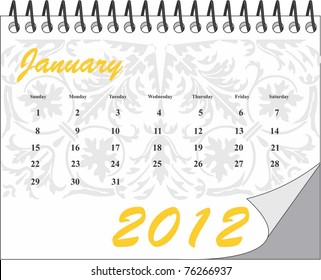 January - Calendar 2012