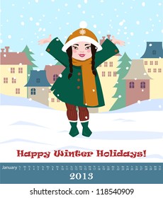 January Calendar 2013