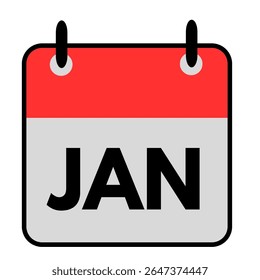 january calendar date icon month icon note jan month year