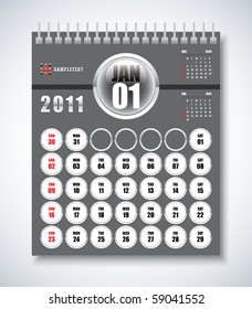 January - Calendar Design 2011