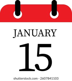 January calendar icon. Calendar event reminder date.calendar date icon on white background.