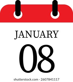January calendar icon. Calendar event reminder date.calendar date icon on white background.