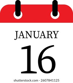 January calendar icon. Calendar event reminder date.calendar date icon on white background.