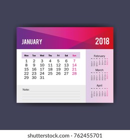 january calendar isolated icon