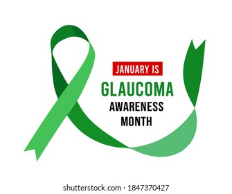 January Glaucoma Awareness Month Vector Illustration Stock Vector ...