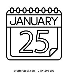 January Icon Design For Personal And Commercial Use