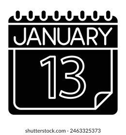 January Icon Design For Personal And Commercial Use