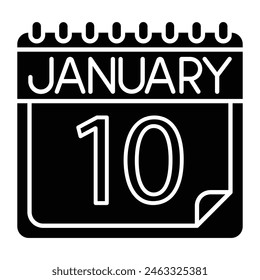 January Icon Design For Personal And Commercial Use