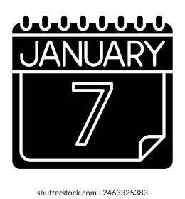 January Icon Design For Personal And Commercial Use