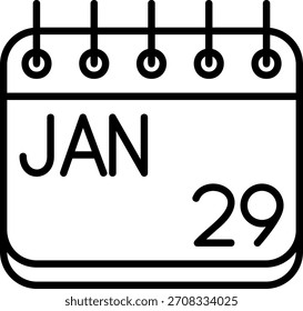 Januar-Symbol für Ihr Projekt
