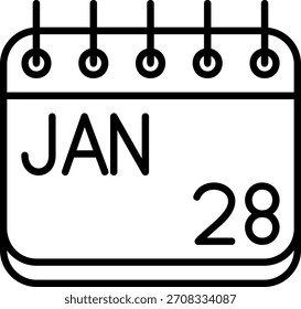 Januar-Symbol für Ihr Projekt